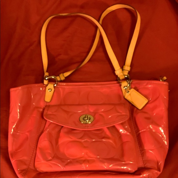 Authentic Pink Coach Purse - Picture 3 of 6